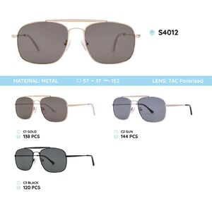 Metal frames polarized sunglasses S4012