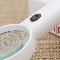 Magnifier with universal backlight, magnifying glass with handle 6B-5-XX, diameter 68 mm, magnification: 3Х