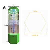 Стойка-витрина акриловая напольная вращающаяся для очков, оправ, футляров и аксессуаров 18004
