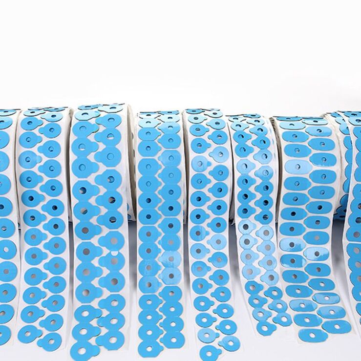 Липкий сегмент (липучки, слиперы, противоскользящие накладки для блокировки) для линз, голубой цвет, материал IEPX, 1000 штук