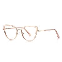 Оправа женская металлическая + пластик TR90, линзы-блюблокеры с защитой от ультрафиолета и синего света More FCS3151