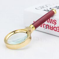 Magnifier, magnifying glass with handle 金-木55-XX, diameter: 42 mm, magnification: 10X