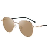 Очки металлические фотохромные с защитой от синего света 9641-GT