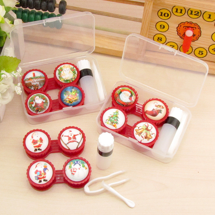 Mini set with contact lens cases ZZ001Chrestmas, 2pcs