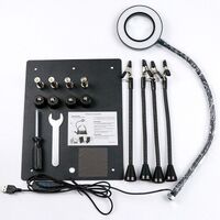 Лупа настольная мультифункциональная с подсветкой W608-XX, увеличение: 5X