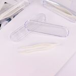 Пинцет пластиковый в индивидуальной упаковке в коробочке пенал Extra-large-tweezers-box, длина пинцета 11 см