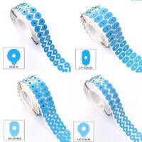 Липкий сегмент (липучки, слиперы, противоскользящие накладки для блокировки) для линз, голубой цвет, материал IEPX, 1000 штук