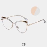 Combined frame (metal + TR90) or glasses with blue light protection, with spring hinges FA87274