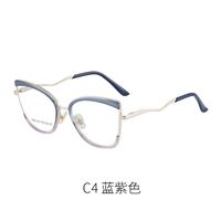 Combined frame (metal + TR90) or glasses with blue light protection, with spring hinges FA87103