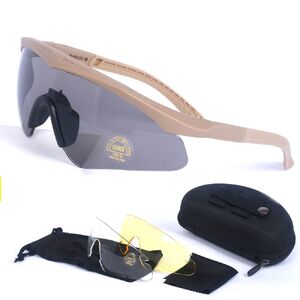 Очки защитные противоударные тактические +3 насадки 2.3MM套装