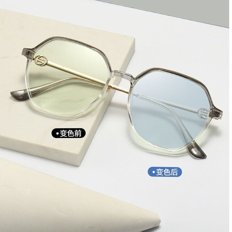 TR90 plastic photochromic glasses with blue light and UV protection 9726-GT