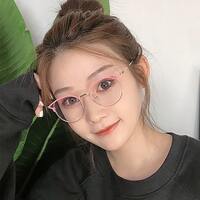 Очки металлические для чтения V6020 с защитой от синего света Blue ray cut, диоптрии от 0.00 до -6.00, не центрованные