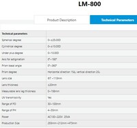 Automatic projection lens meter Supore LM-800 with printer and LM-800A without printer