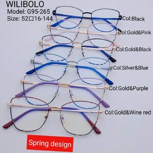 Metal ultrathin frames with flex hinges Wilibolo G95-265
