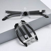 Plastic folding eyeglasses for reading with case, diopters from +1.00 to +4.00, PD62-64
