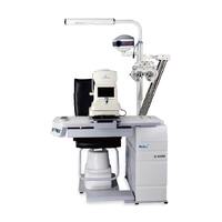 Рабочее место офтальмолога, комбинированный стол с кнопочным управлением + кресло S-550B, столешница 1020*480 мм 