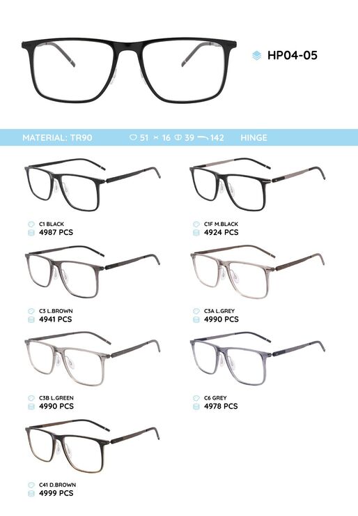 Оправа для очков пластиковая из материала TR90 HP04-05