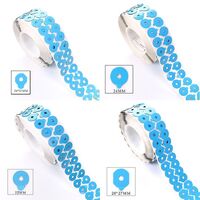 Липкий сегмент (липучки, слиперы, противоскользящие накладки для блокировки) для линз, голубой цвет, материал IEPX, 1000 штук