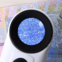 Лупа с универсальной подсветкой, увеличительное стекло с ручкой 6B-1B-XX, диаметр 21 мм, увеличение: 40Х