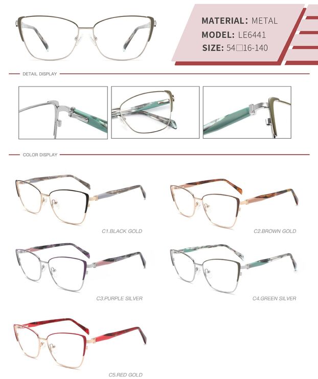 Оправа металлическая полуободковая с флексом LE6441-DA