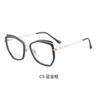 Combined frame (metal + TR90) or glasses with blue light protection, with spring hinges FA87180