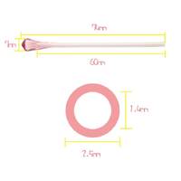 Silicone glasses sleeves B13, length 74 mm, round hole Ø1.4 mm (price for a  pair)