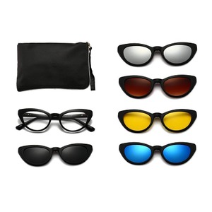 Оправа El Dorado с комплектом поляризационных солнцезащитных насадок (клипон) на магните 2351T (5 штук)