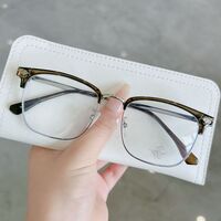 Оправа полуободковая комбинированная (металл + TR90) с линзами Blue Ray Cut MAMO H17020