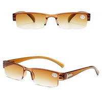 Очки солнцезащитные с линзами градиент готовые с диоптриями моноблок в пластиковой оправе 816PC