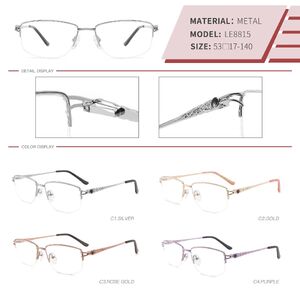 Оправа металлическая полуободковая с флексом LE8815-DA