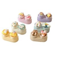 Mini soft contact lens kit retractable W-CT35熊兔彩虹
