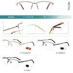 Оправа металлическая полуободковая с флексом Big City 8040A20