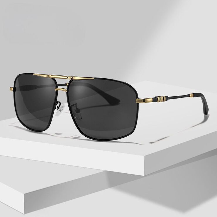 Поляризационные солнцезащитные металлические очки с защитой UV400 2872-GT
