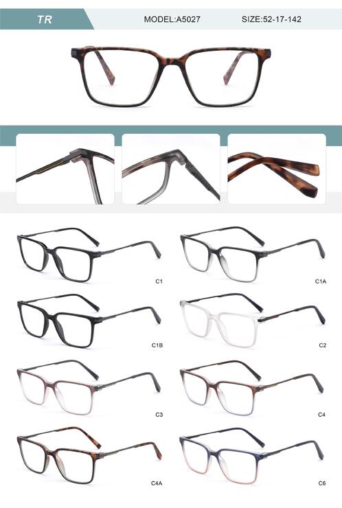 Оправа пластиковая из TR90 мужская с флексом A5027-DA