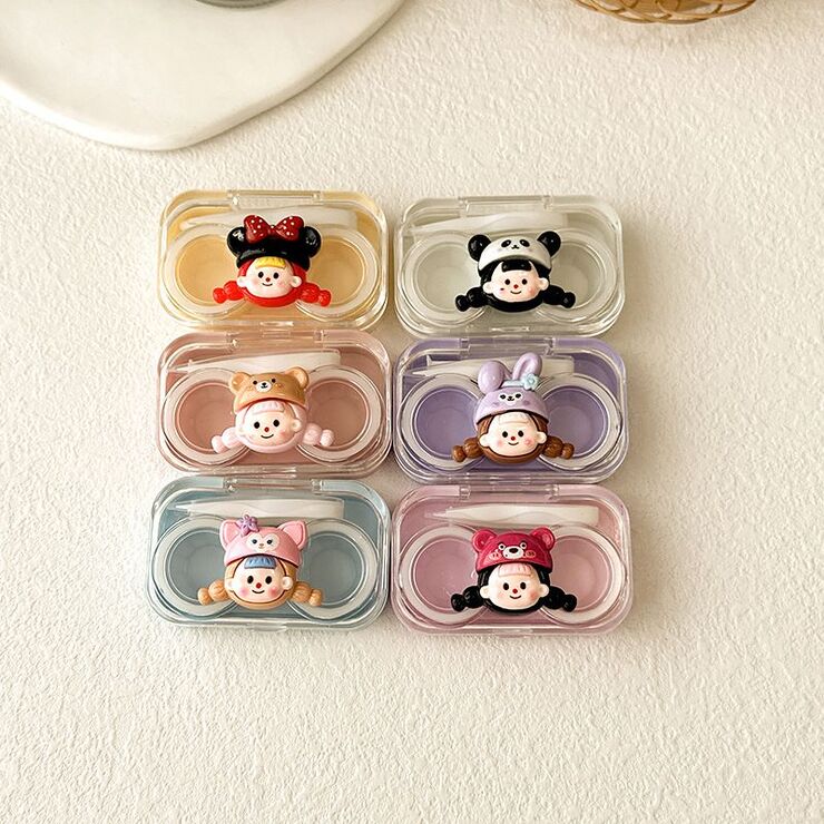 Mini soft contact lens kit W806-34卡通帽头