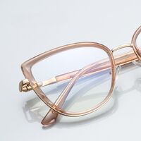 Оправа женская металлическая + пластик TR90, линзы-блюблокеры с защитой от ультрафиолета и синего света More FCS3151