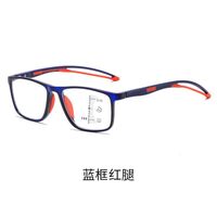 TR90 glasses for reading, multifocal, with Blue ray cut protection, diopters from 0.00 to +4.00, RMC=62-64, KY1118D多焦点