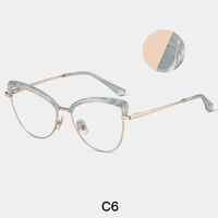 Combined frame (metal + TR90) or glasses with blue light protection, with spring hinges FA87274