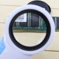 Лупа с универсальной подсветкой, увеличительное стекло с ручкой 7010-XX, диаметр 50 мм, увеличение: 8Х