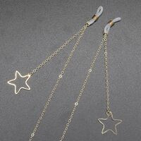 Металлическая нескользящая цепочка, cо звездой, для очков и масок GL372-1
