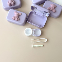 Mini soft contact lens A118-19蓝色DIY兔熊