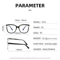 Оправа пластиковая с линзами с защитой от синего света, с флексом Elit 5731-EL