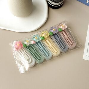 Комплект из 6 штук мини-наборов для мягких контактных линз - пинцет + присоска WL455六个装镊子, цветы