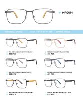 Металлическая оправа с дужками из пластика TR-90 MR0091