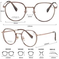 Оправа сверхлёгкая титановая + пластик TR90 MAMO T23121