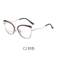 Combined frame (metal + TR90) or glasses with blue light protection, with spring hinges FA87103