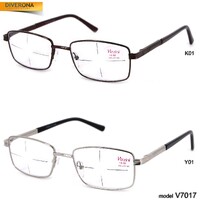 Очки мужские металлические с флексами Vizzini V7017 до +5,00 и -8,00