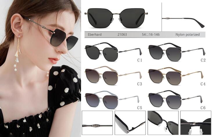 Polarized metal sunglasses with nylon lenses Eberhard EH21063