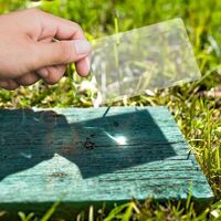 Лупа портативная карманная 2101A, размеры: 85*55 мм, увеличение: 3Х