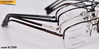Дешёвая металлическая оправа для очков полуободковая Allmilmo AL7059
